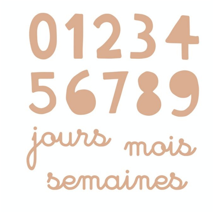 Matrice de découpe Dies Jolies Comptines Chiffres - Artemio - Rougier et Plé