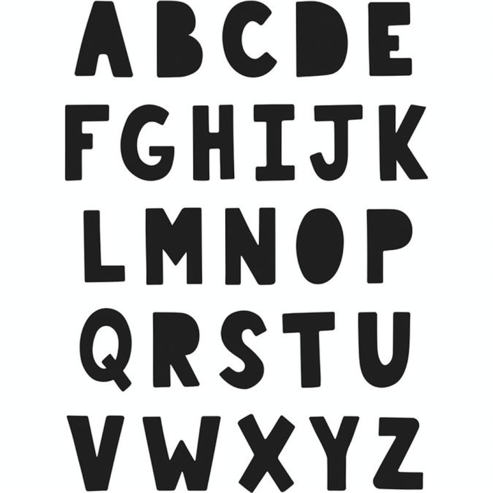Matrice de découpe Dies Jolies Comptines Alphabet - Artemio - Rougier et Plé