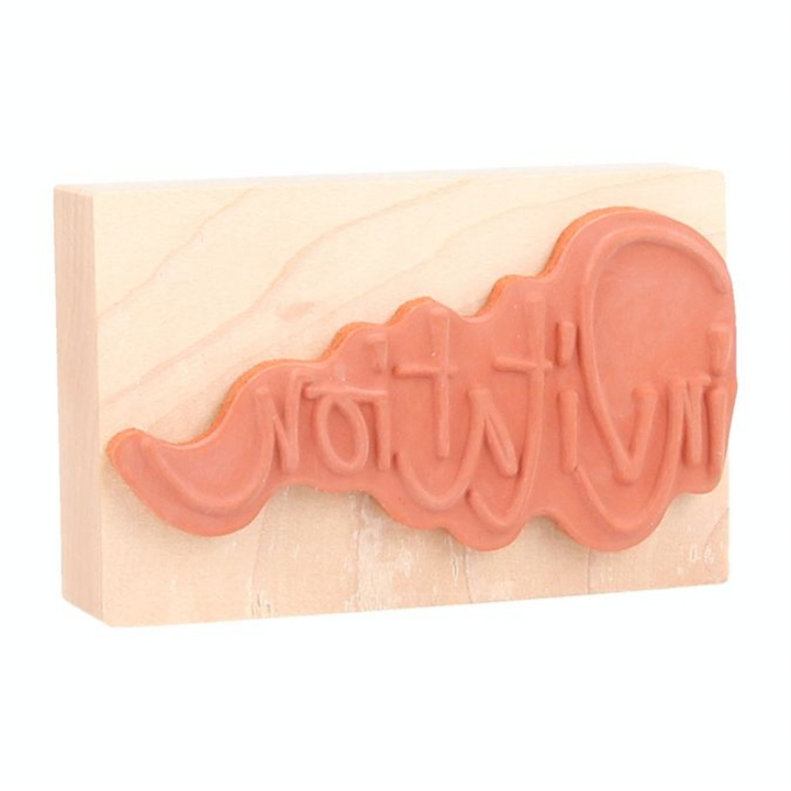 Tampon Bois Invitation 4.5 x 7 cm - Artemio - Rougier et Plé