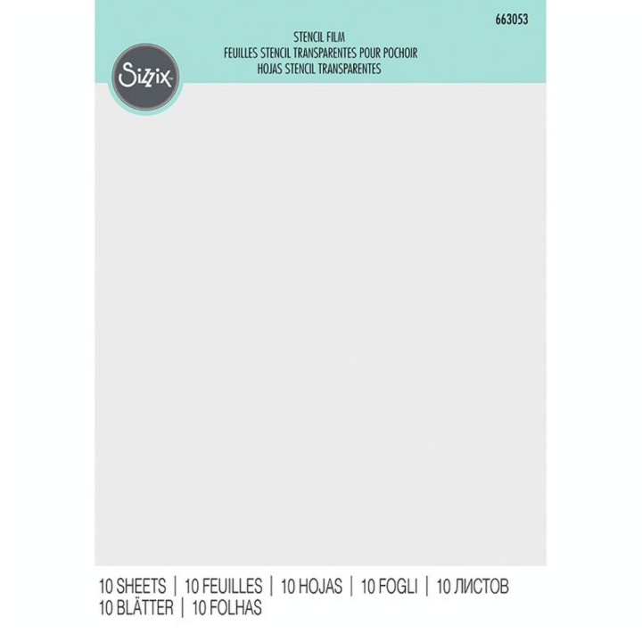 Feuille transparente pour Pochoir A4 21 x 29.7 cm 10 pcs - Sizzix - Rougier et Plé