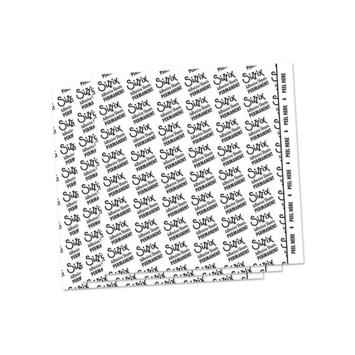 Feuilles Adhésives 15.24 x 15.24 Permanent 10 pcs - Sizzix - Rougier et Plé
