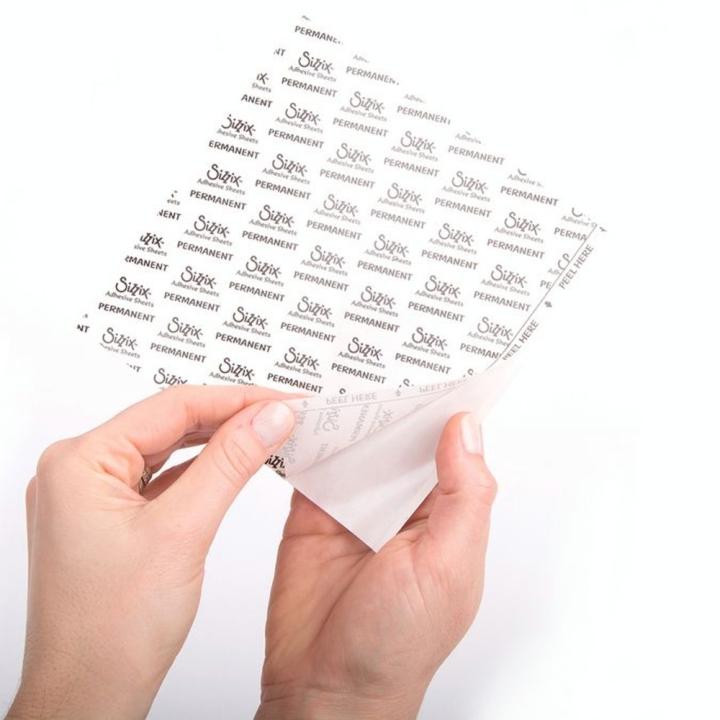 Feuilles Adhésives 15.24 x 15.24 Permanent 10 pcs - Sizzix - Rougier et Plé