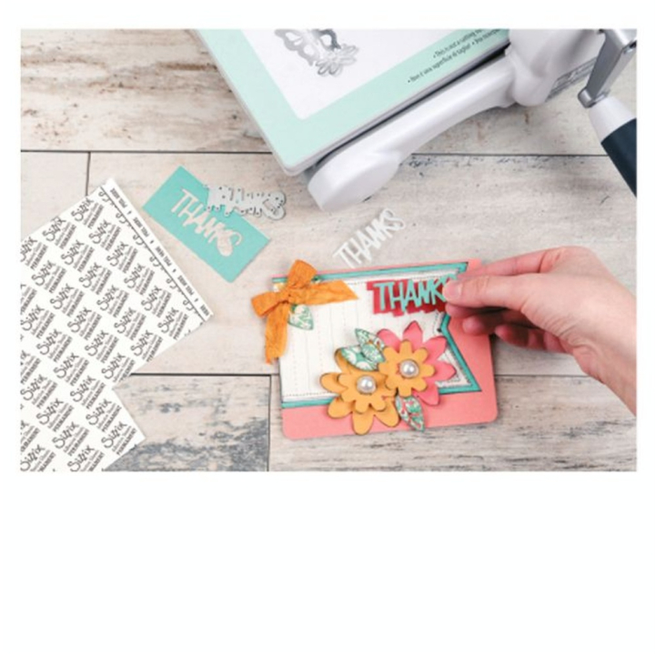Feuilles Adhésives 15.24 x 15.24 Permanent 10 pcs - Sizzix - Rougier et Plé