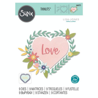 Matrices de découpe Thinlits Die Hello Love - Sizzix - Rougier et Plé