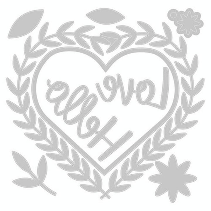 Matrices de découpe Thinlits Die Hello Love - Sizzix - Rougier et Plé