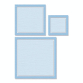 Matrices Framelits Die 6 pcs Cadres Carrés - Sizzix - Rougier et Plé