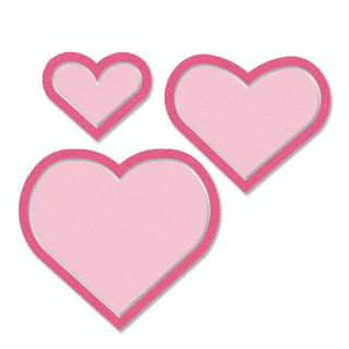 Matrices Framelits Die 6 pcs Cœurs - Sizzix - Rougier et Plé