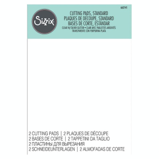 Plaque de coupe pour machine de découpe standard 2 pcs Transparent Paillettes Argentées - Sizzix - Rougier et Plé