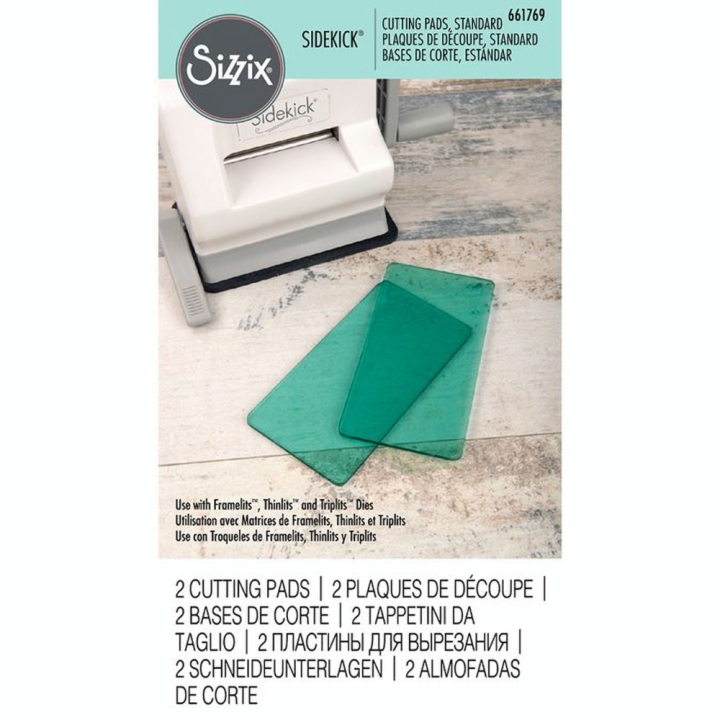 Tapis de coupe pour machine Sidekick 2 pcs Aqua - Sizzix - Rougier et Plé