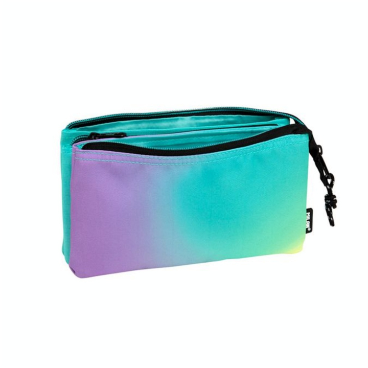 Trousse 5 compartiments Sunset Vert/Violet - MILAN - Rougier et Plé