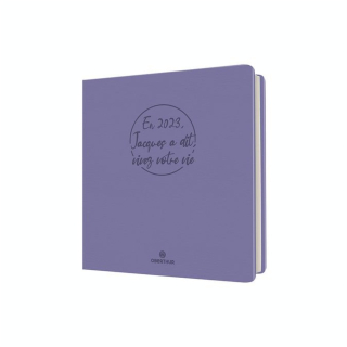 Agenda semainier 2023-2024 16.5 x 16.5 cm Camelia Lila - Editions Oberthur - Rougier et Plé