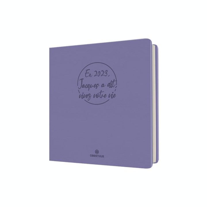 Agenda semainier 2023-2024 16.5 x 16.5 cm Camelia Lila - Editions Oberthur - Rougier et Plé