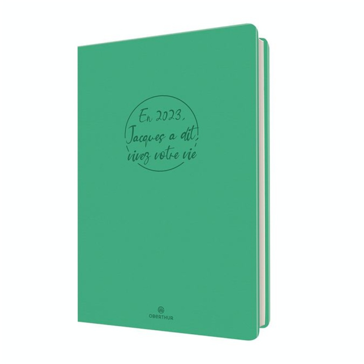 Agenda semainier 2023-2024 10 x 15 cm Camelia Vert - Editions Oberthur - Rougier et Plé