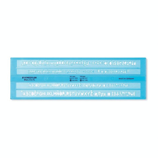 Normographe Trace-lettres Mars 572 FL - Staedtler - Rougier et Plé