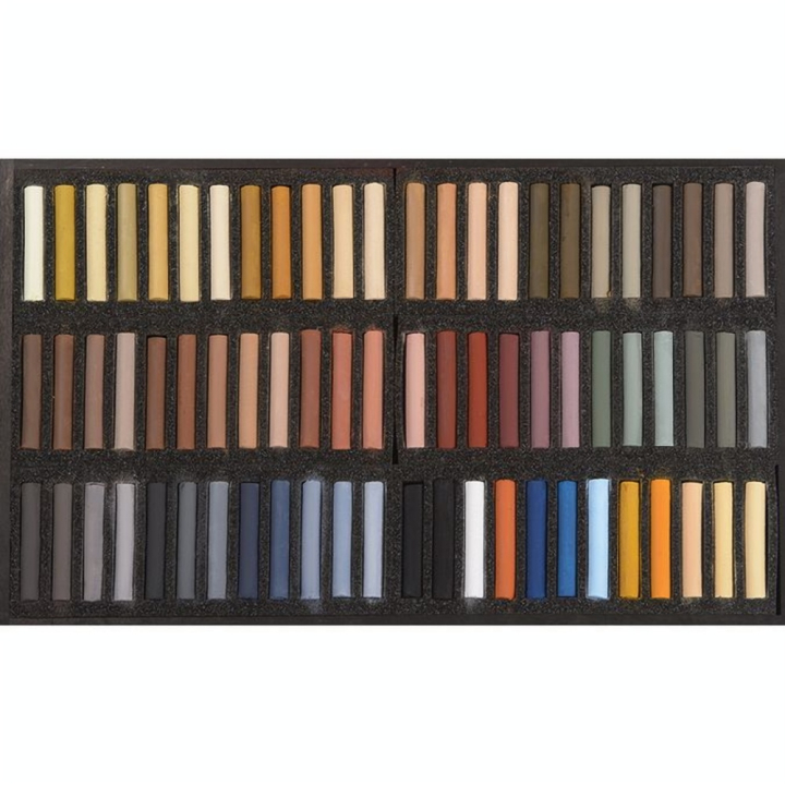 Pastels secs 72 pièces Coffret Bois Animaux - BLOCKX - Rougier et Plé
