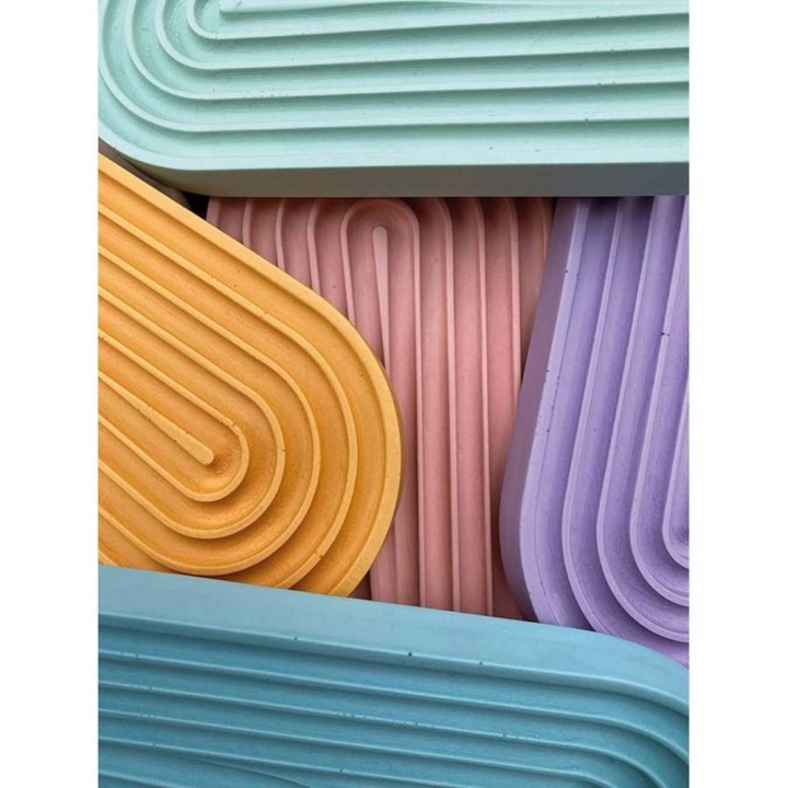 Kit Jesmonite® Plateau arc-en-ciel - Jesmonite - Rougier et Plé