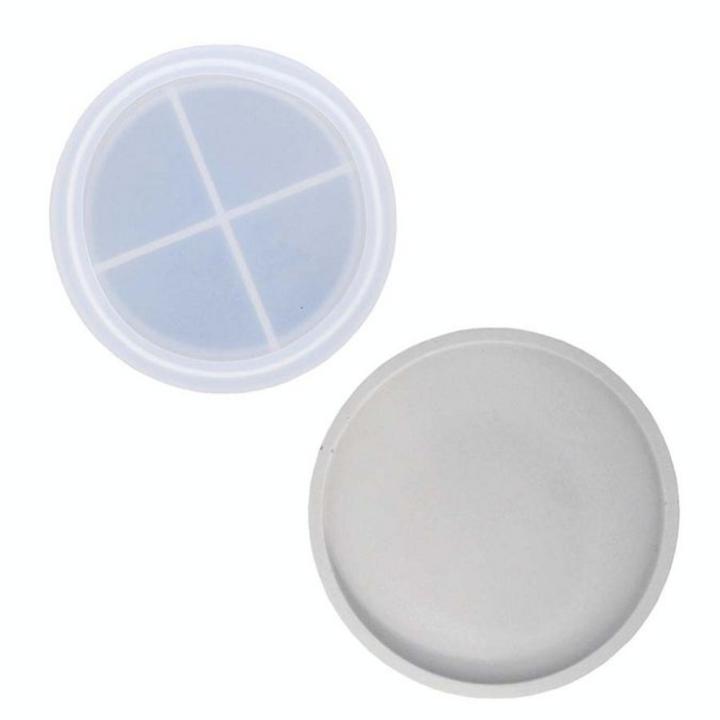 Moule en silicone Sous-verre rond ø 10 cm - Jesmonite - Rougier et Plé