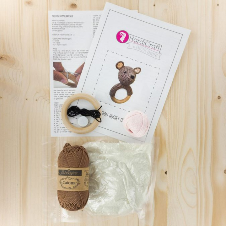 Kit crochet Hochet Ours - Hardicraft - Rougier et Plé