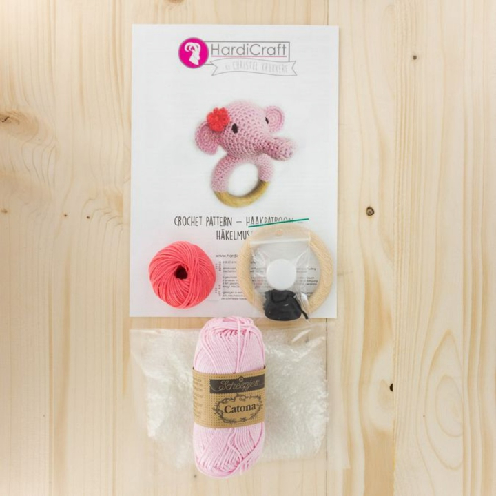 Kit crochet Hochet Éléphant - Hardicraft - Rougier et Plé