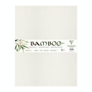 Papier Aquarelle Bamboo 250 g/m² 5 feuilles - Clairefontaine - Rougier et Plé