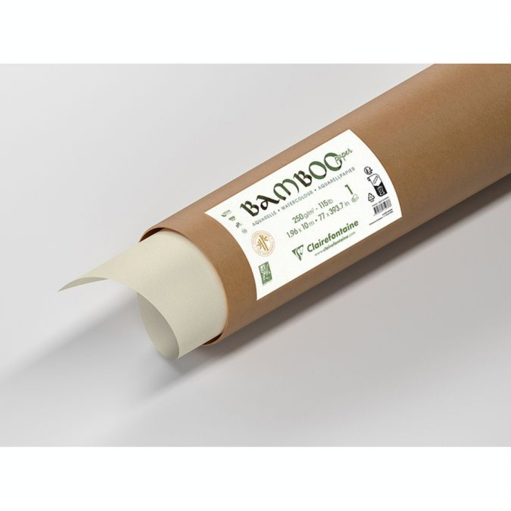 Papier Aquarelle Bamboo 250 g/m² Rouleau - Clairefontaine - Rougier et Plé