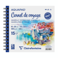 Papier Aquarelle Aquapad Carnet de voyage 300 g/m² - Clairefontaine - Rougier et Plé