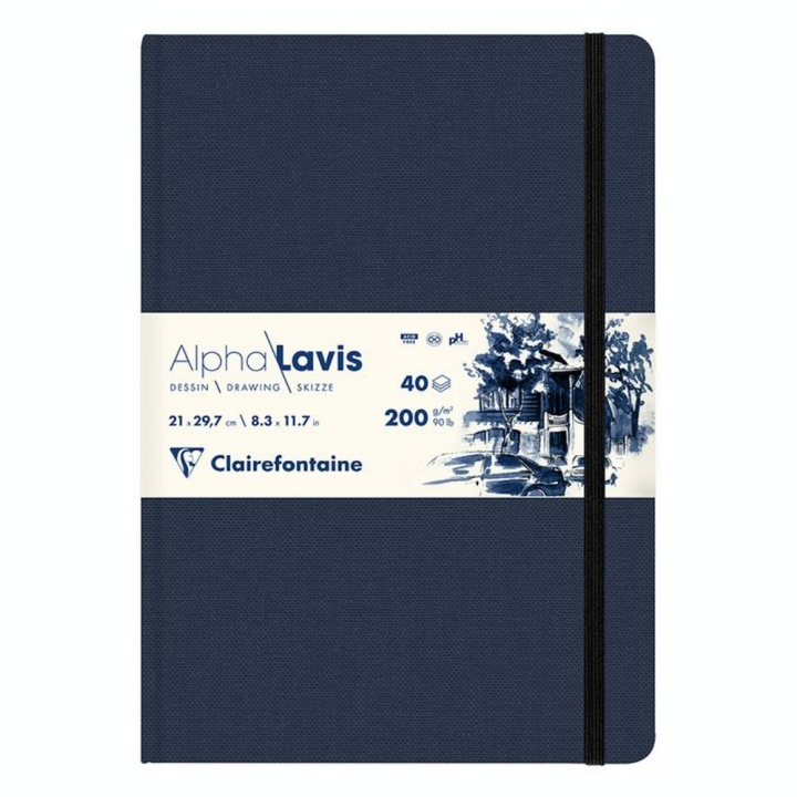 Carnet de Croquis Alpha Lavis Rigide 200 g/m² 40 Feuilles Ivoire - Clairefontaine - Rougier et Plé