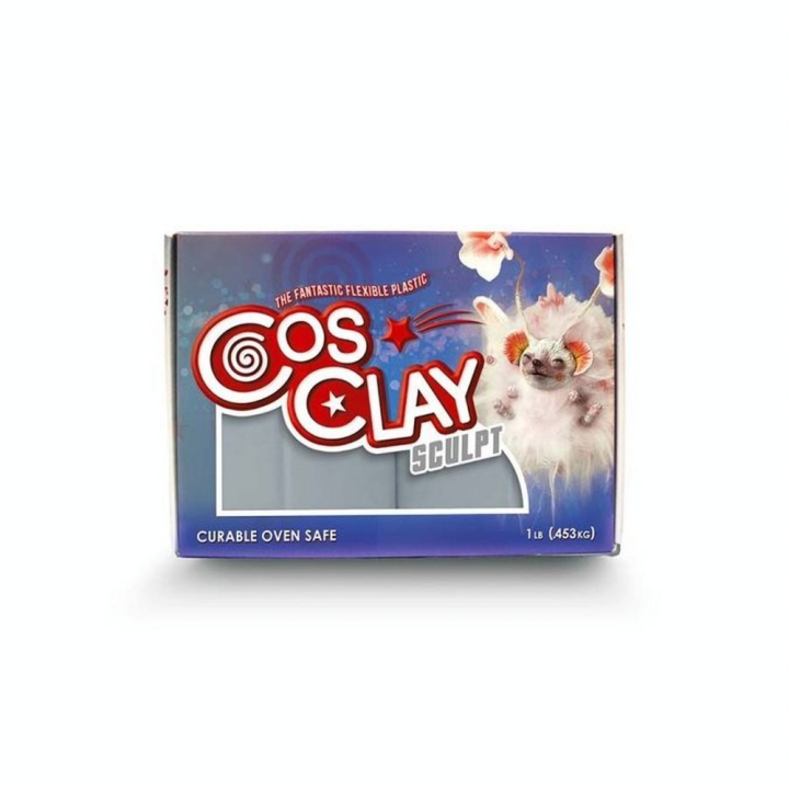 Pâte Polymère Sculpt 453 g Gris Soft - Cosclay - Rougier et Plé