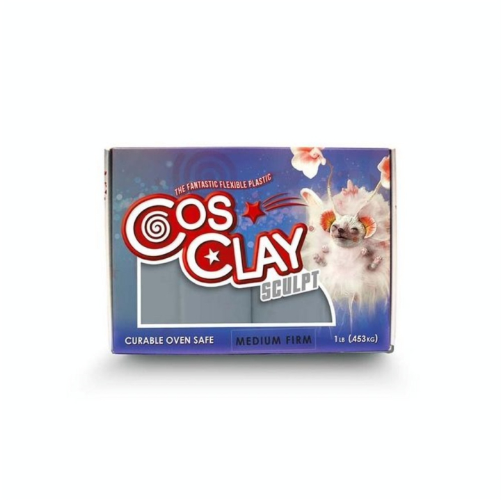 Pâte Polymère Sculpt 453 g Gris Medium - Cosclay - Rougier et Plé
