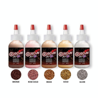 Paillettes Liquid FX Metal Glitter 30 ml Kit de 6 pcs - Cosclay - Rougier et Plé