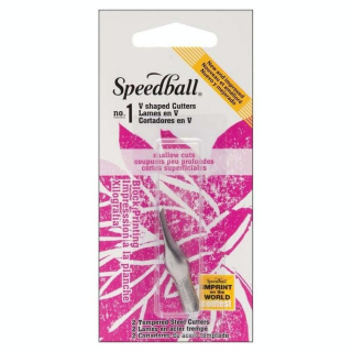Gouge Linogravure N°1 Petit V 2 pcs - Speedball - Rougier et Plé