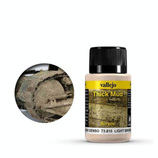 Peinture Maquette Acrylique Texturée 40 ml Boue épaisse Marron clair - Vallejo - Rougier et Plé