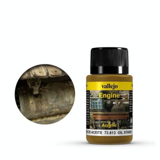 Peinture Maquette Acrylique 40 ml Taches d'huile de moteur - Vallejo - Rougier et Plé