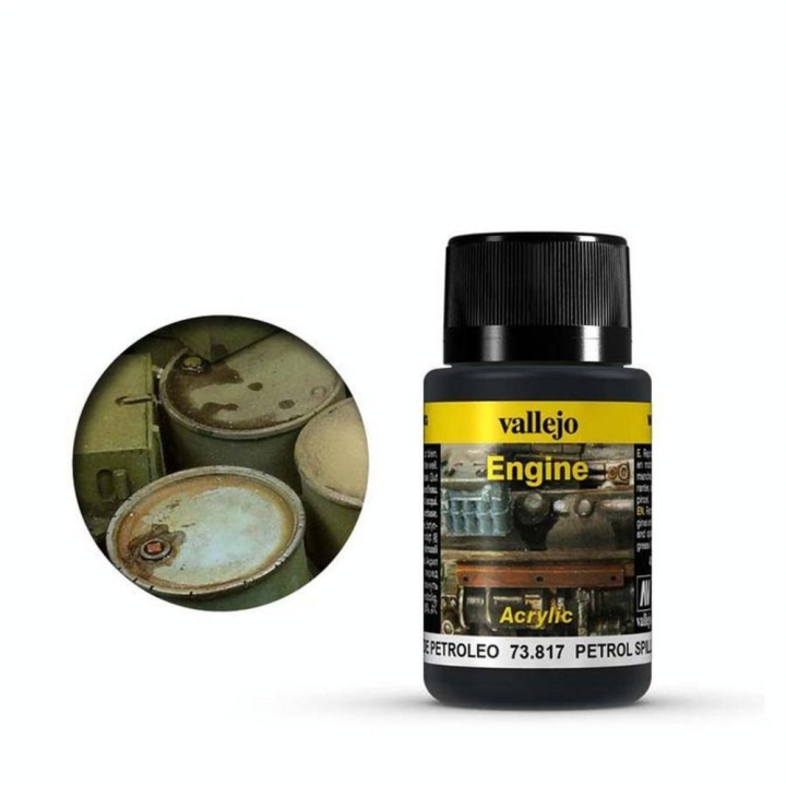 Peinture Maquette Acrylique 40 ml Effet Taches d'essence - Vallejo - Rougier et Plé