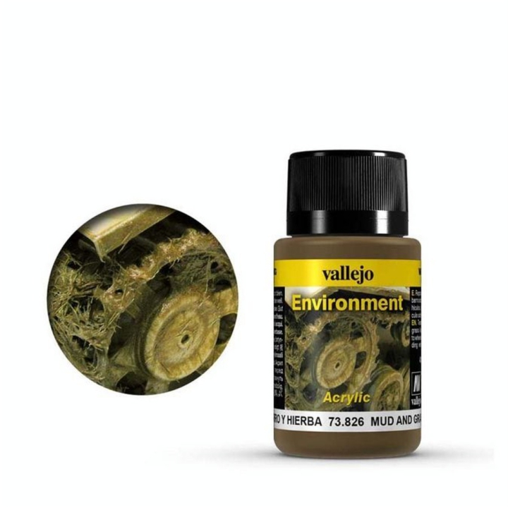 Peinture Maquette Acrylique 40 ml Effet Herbe et Boue - Vallejo - Rougier et Plé