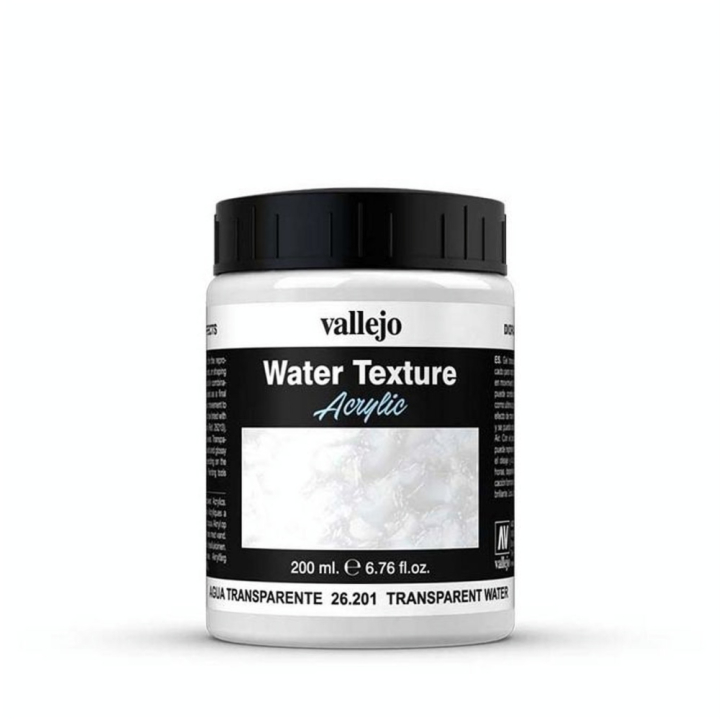Gel de Texture Acrylique 200 ml  Eau transparente - Vallejo - Rougier et Plé