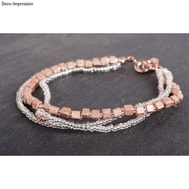 Chaîne à maillons avec fermoir ø 2 mm Couleur Or rose - Rayher - Rougier et Plé