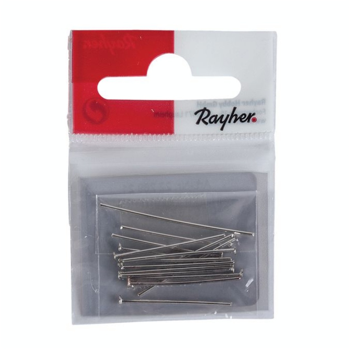 Cheville à prisme ø 0,8 mm x 25 mm 15 pcs Couleur platine - Rayher - Rougier et Plé