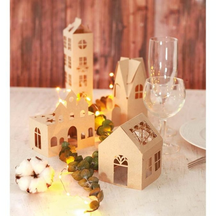 Maison Kraft 220 g/m² Lot de 5 pcs - Graine Créative - Rougier et Plé