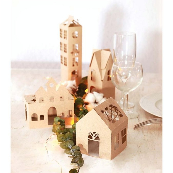 Maison Kraft 220 g/m² Lot de 5 pcs - Graine Créative - Rougier et Plé