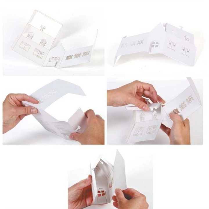 Maison Blanche 220 g/m² Lot de 5 pcs - Graine Créative - Rougier et Plé