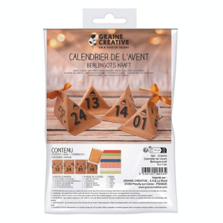 Calendrier de l'Avent Berlingots Kraft - Graine Créative - Rougier et Plé