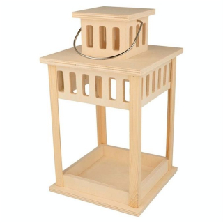 Lanterne en bois 15 x 15 x 27 cm - Artemio - Rougier et Plé