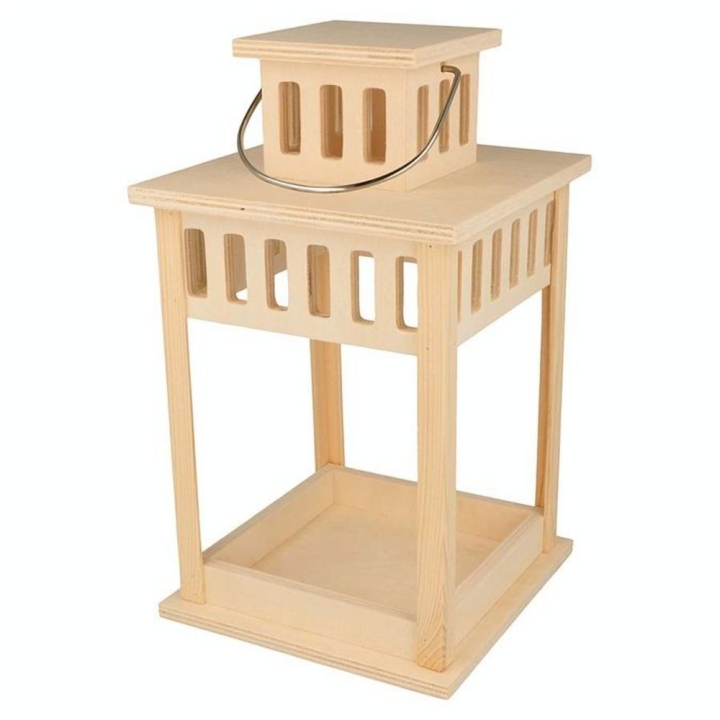 Lanterne en bois 15 x 15 x 27 cm - Artemio - Rougier et Plé