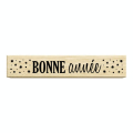 Tampon Bois 8 x 1,5 x 2,3 cm Bonne Année 1 - Aladine - Rougier et Plé