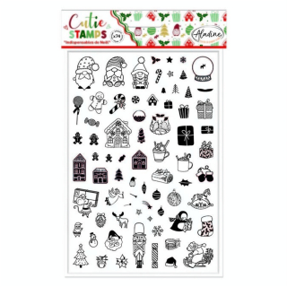 Tampons Cutie Stamps Indispensables de Noël - Aladine - Rougier et Plé