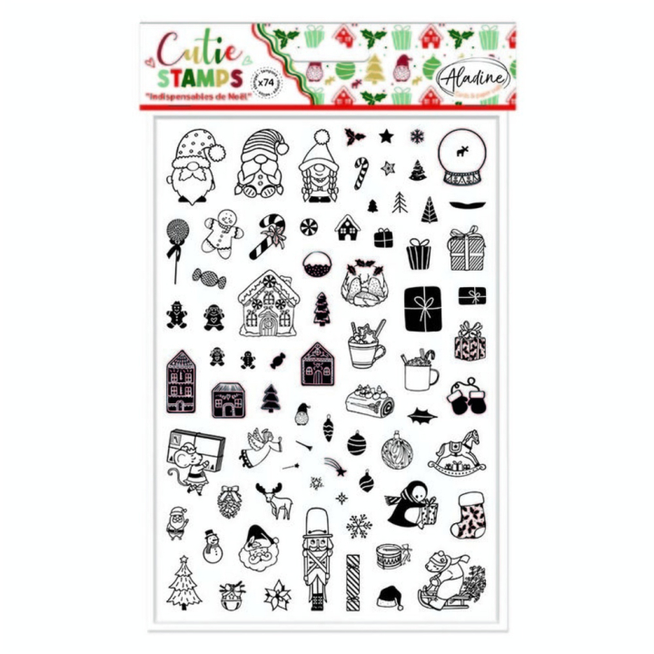 Tampons Cutie Stamps Indispensables de Noël - Aladine - Rougier et Plé