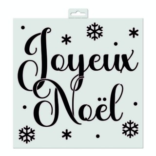 Pochoir déco Joyeux Noël 30 x 30 cm - Aladine - Rougier et Plé