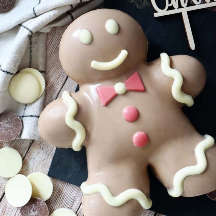 Moule 3D Choco Bonhomme en Pain d'épices 25 x 19,5 x 6 cm - ScrapCooking - Rougier et Plé