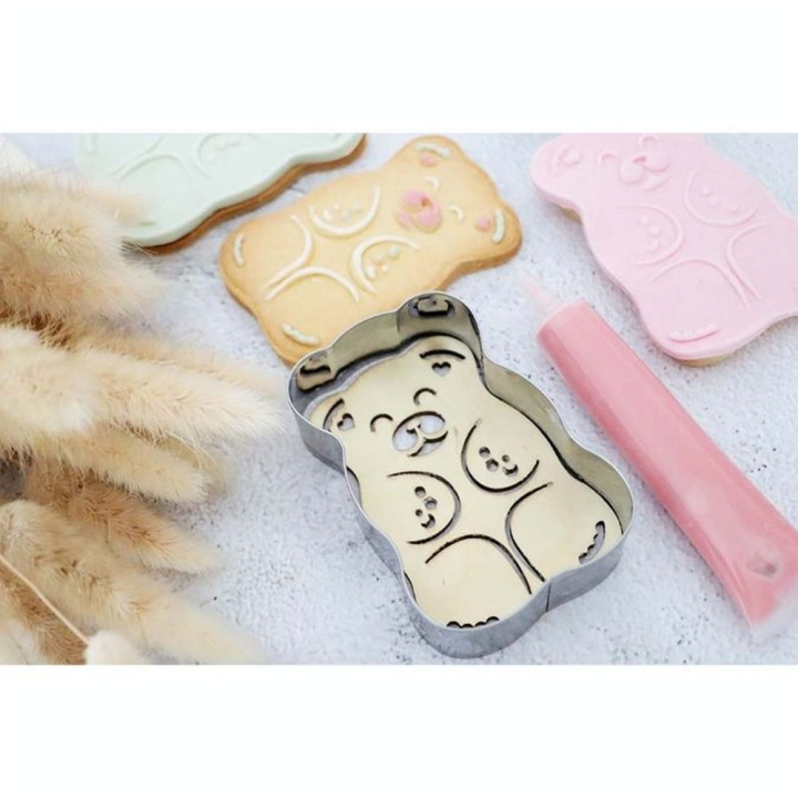 Découpoir Embosseur 14,2 x 10,5 x 2,6 cm Ourson - ScrapCooking - Rougier et Plé